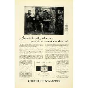  1926 Ad Gruen Guild Wrist Watches Cartouche Style Jewelry 