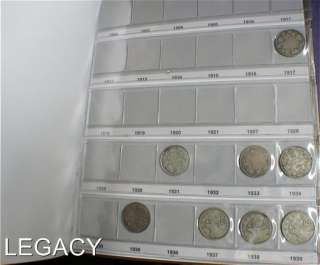 COLLECTION CANADIAN .25¢ COINS 1917 1966 37 COINS(GYR  