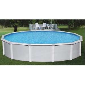   18ft Round 52in Steel Above Ground Pool with Free Chemical Sample Kit