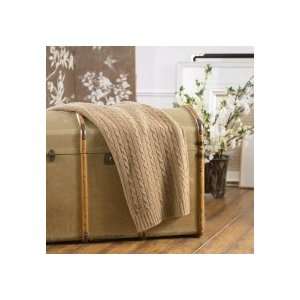  RALPH LAUREN HOME Cashmere Cable Throw: Home & Kitchen