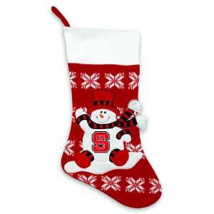 24 NCAA N. Carolina State Wolfpack Knit Snowman & Snowflake Christmas 