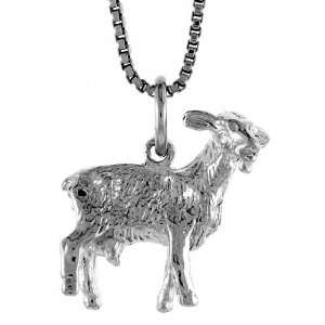   Tall Chinese Zodiac Pendant (w/ 18 Silver Chain) for Year of the GOAT