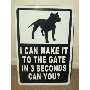  Pitbull Home Security Sign: Home & Kitchen