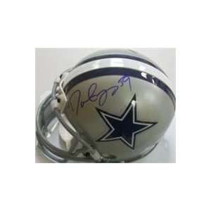  Dat Nguyen autographed Football Mini Helmet (Dallas 