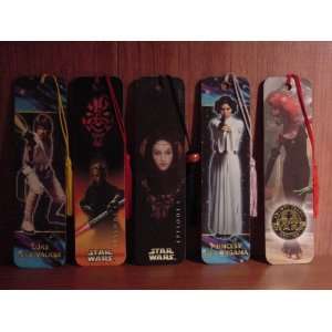  Star Wars Bookmark Set (Luke,Leia,Pink Alien,Darthmaul 