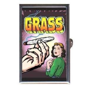  Marijuana Grass Comic Image Coin, Mint or Pill Box Made 