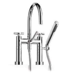    08 Two Hole Bath Mixer With Stand Feet In Platin: Home Improvement