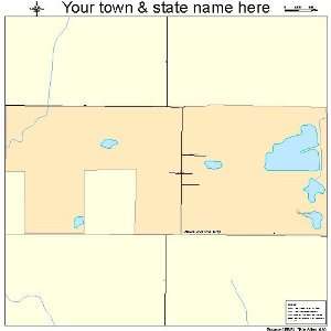  Street & Road Map of Belle Prairie City, Illinois IL 
