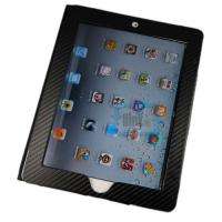 Black Carbon Fiber Look style case for Apple iPad 2 #A754  