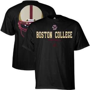  adidas Boston College Eagles College Eyes T Shirt   Black 
