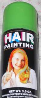 Colored Hair Spray, 3.0 oz Hot Pink Green Yellow Orange  