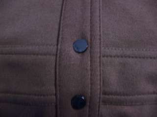   Brown Ponte Knit Long Sleeve Versatile/Career Coat Dress 12 NWT  