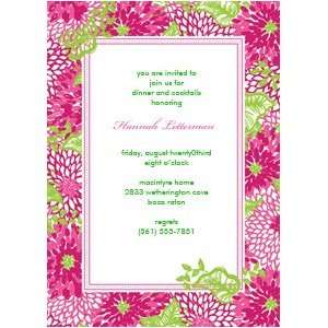  Lilly Pulitzer Personalized Invitations   White Zin 