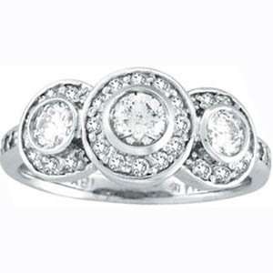   Gold 3 Stone Diamond Ring (1.28 cts.tw.): Evyatar Rabbani: Jewelry