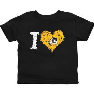  VCU Rams Toddler iHeart T Shirt   Black