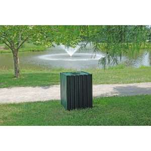  55 Gallon Heavy Duty Square Receptacle with Slats: Home 