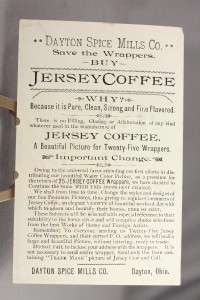 Vintage Advertising Dayton Spice Mills Jersey Coffee  