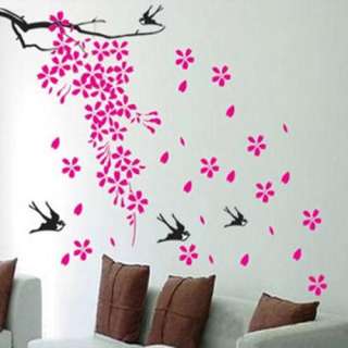 15 Style Home Room Decor Decal Art Flower Cartoon Combinative Wall 