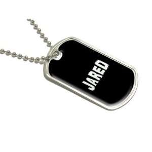  Jared   Name Military Dog Tag Luggage Keychain: Automotive