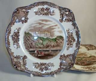 Johnson Brothers OLD BRITAIN CASTLES BROWN MULTICOLOR 2 Square Salad 