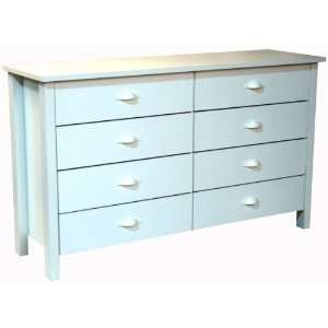   Drawer Low Boy Beadboard Chest Nouvelle in White