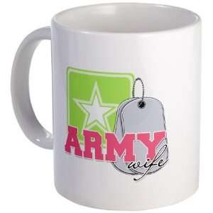 Dogtags Army Wife Military Mug by CafePress: Kitchen 