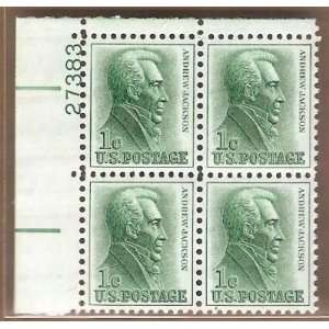 Postage Stamp US Andrew Jackson Sc 1209 MNH VF Block