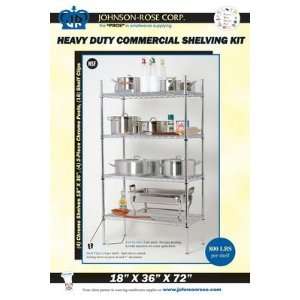   /EA)Chrome Heavy Duty Commercial Wire Shelving Kit: Home & Kitchen