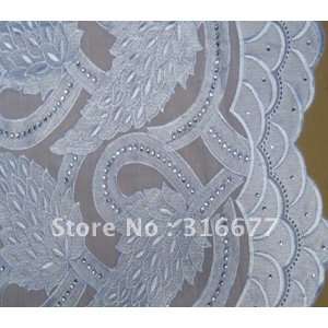  fabric embroidery fabric handcut voilelace with sequins 