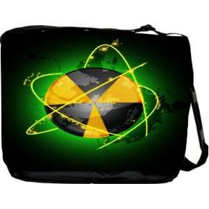  Rikki KnightTM Nuclear button neon green Messenger Bag   Book 