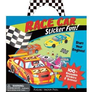  Race Car Sticker Tote SP24 (0643356040841) Peaceable 