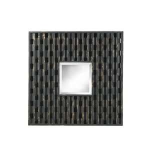  Square Wall Mirror Checker Design Frame in Distressed 
