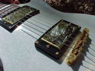 Sonica White Metal Flake Dual Pickup Electric Guitar Paul  