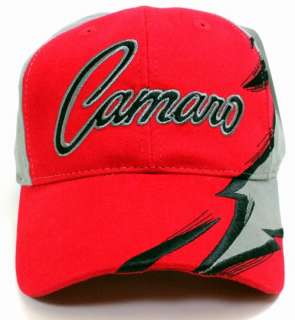 Chevy Camaro Hat / Cap in Red Grey by CFS 84658  