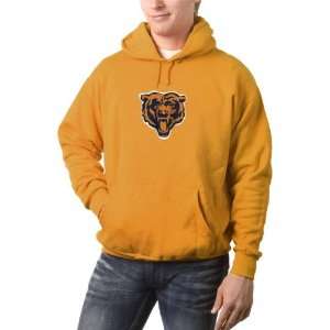  Chicago Bears Orange (Bear Head Logo) Tek Patch Hooded 
