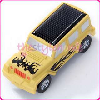 Cool  Mini Solar Powered SUV Education Jeep Car Toy  