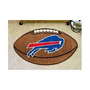  NFL BUFFALO BILLS FOOTBALL SHAPED XL DOOR MAT RUG: Sports 