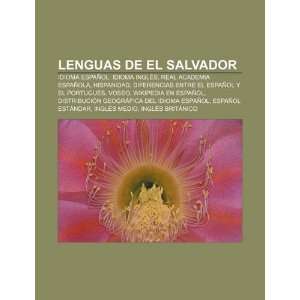  Lenguas de El Salvador Idioma español, Idioma inglés 