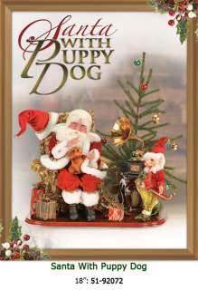 Mark Roberts Santa with Puppy Dog, 18 51 92072  