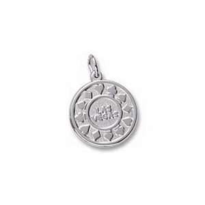  Las Vegas Poker Chip Charm   Gold Plated Jewelry