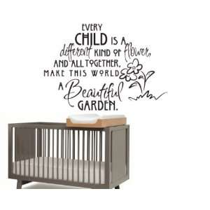   Make This World a Beautiful Child Teen Vinyl Wall Decal Mural Quotes