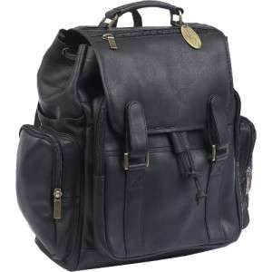 CLAIRE CHASE JUMBO PREMIUM LEATHER LAPTOP BACKPACK 844739029570  