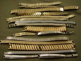   10k 12k 14k GOLD Fill Filled LADIES Vintage WATCH BANDS Scrap Recovery