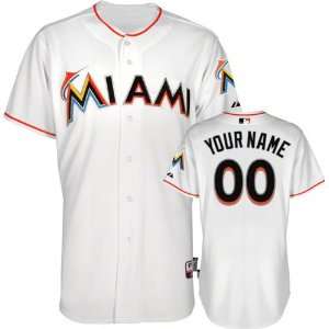  Miami Marlins Jersey Personalized Home White Authentic 