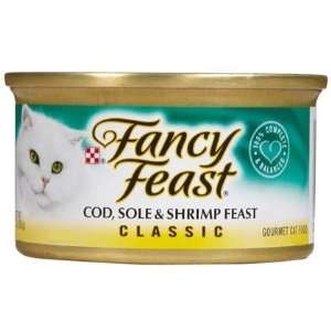 Fancy Feast Classic Cod, Sole & Shrimp Feast   24 x 3 oz (Quantity of 