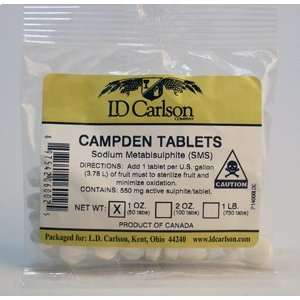  Campden Tablets (sodium metabisulfite)   50 Tablets 