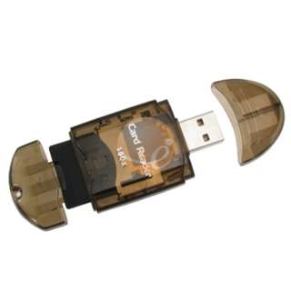 Portable Smoke SDHC SD MMC Memory Card Reader to USB 2.0 Adapter 