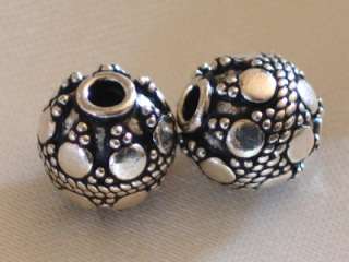 Bali Sterling silver bead~Smoke n Mirrors II~NeW 8.5x8m  
