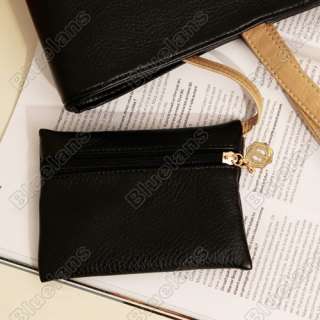   Shopper Women Belt Buckle Handbag Shoulder Bag + Free Wallet  