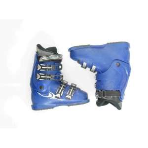  Used Salomon Performa T4 Blue Ski Boots Teen Size 6.5 Cuff 